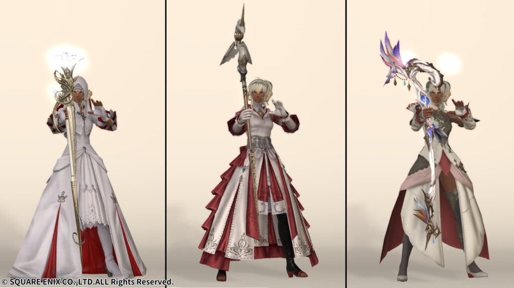 FF14、白魔導士の装備例